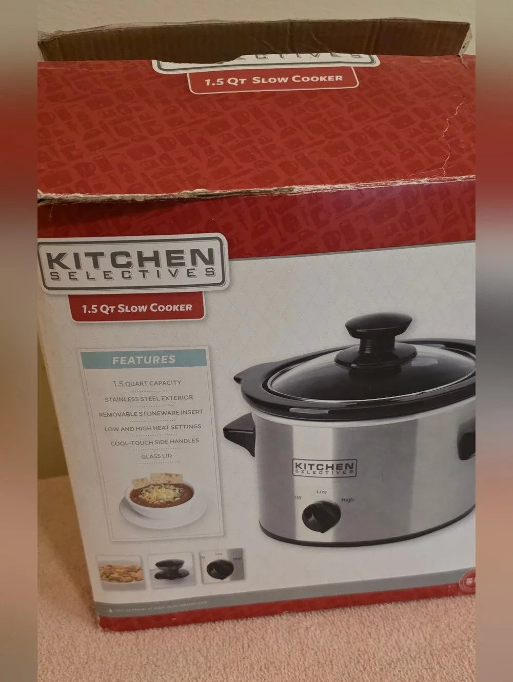 Kitchen Selectives Stainless Steel 1.5 Quart Crock NWT (New In Box)